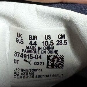 Puma White and Black Sneakers